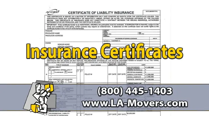 Insurance and Insurance Certificates