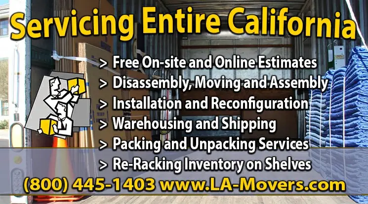 Moving Shelves and Installation Los Angeles