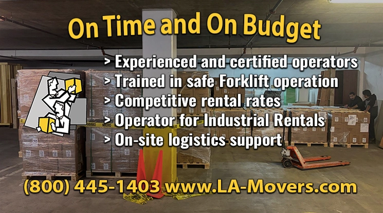 Rent Forklift With Experienced Operator Los Angeles